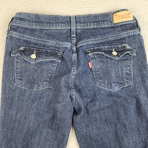 Levi's Jeans Womens Size 8M Curvy Bootcut Mid Rise 515 Stretch Blue Denim Ladies - Picture 8 of 11